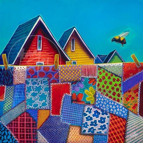 Bee and Quilt by Newfoundland artist Adam Young