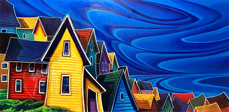 Bright Little Town by Newfoundland artist Adam Young