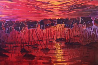 Crimson Sky by Newfoundland artist Adam Young