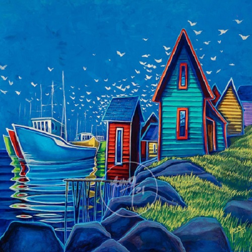 Fish Plant by Newfoundland artist Adam Young