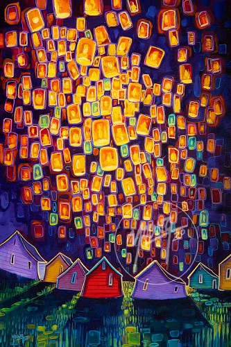 Lanterns by Newfoundland artist Adam Young