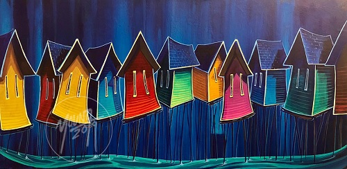 Shed Party #2 by Newfoundland artist Adam Young