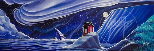 Whale Watcher #2 by Newfoundland artist Adam Young