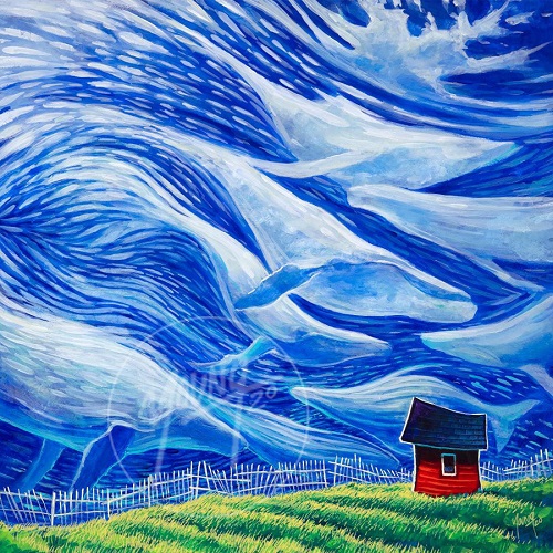 Whale Watcher by Newfoundland artist Adam Young