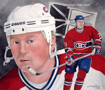 #73 Michael Ryder by Newfoundland artist Dale Ryan