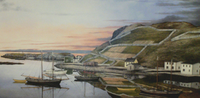 Days of the Schooner by Newfoundland artist Dale Ryan