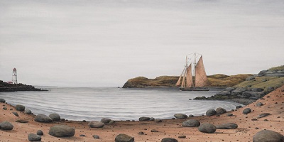 Evening Sail by Newfoundland artist Dale Ryan