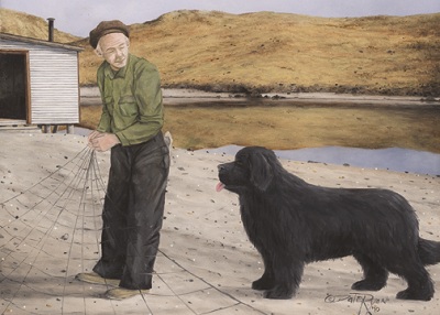 Man's Best Friend by Newfoundland artist Dale Ryan