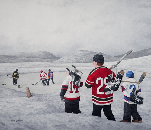 Playing for Keeps by Newfoundland artist Dale Ryan