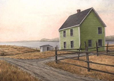 Saltbox by Newfoundland artist Dale Ryan