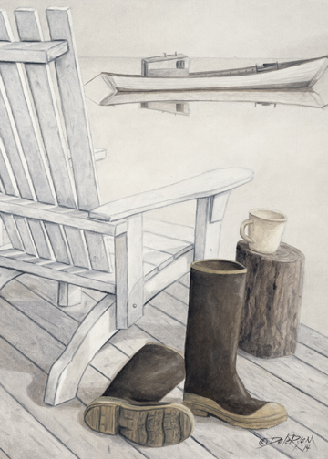 Signed Open Reproduction Print $40.00 (Unframed) $129.00 (Framed) by Newfoundland artist Dale Ryan