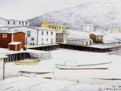 Tack's Beach by Newfoundland artist Dale Ryan