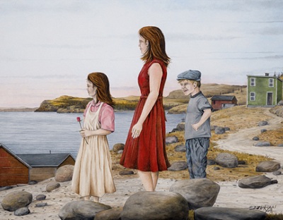 Waiting For Daddy by Newfoundland artist Dale Ryan