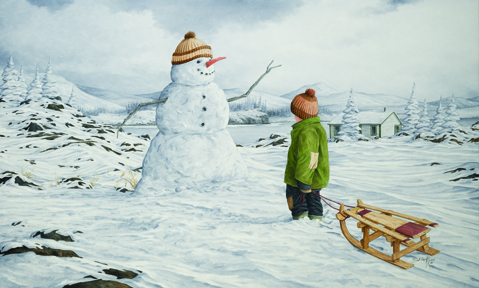 Winter Friend by Newfoundland artist Dale Ryan