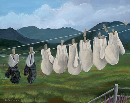 Hung Out To Dry by Newfoundland artist Linda Reeves