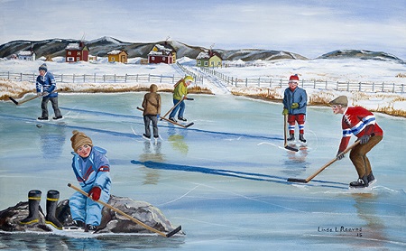 Penalty Rock by Newfoundland artist Linda Reeves