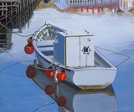 Quidi Vidi Mooring by Newfoundland artist Linda Reeves
